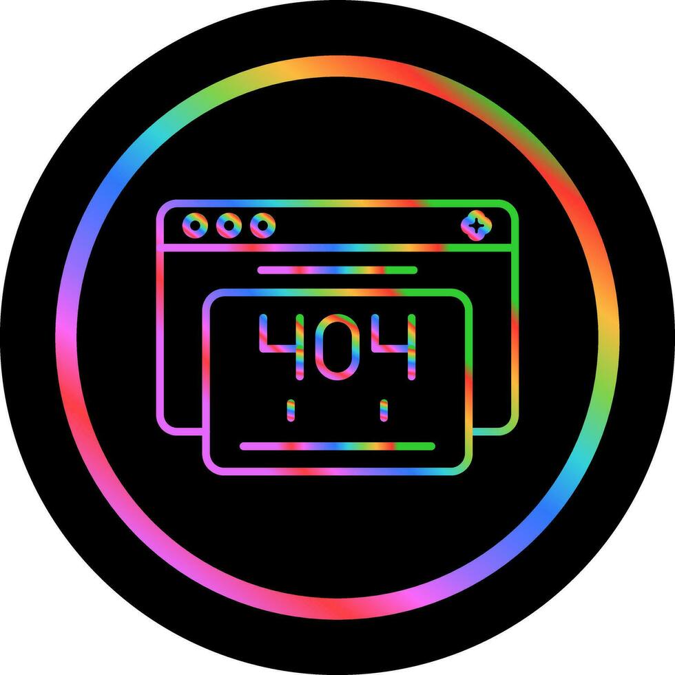 404 Error Vector Icon
