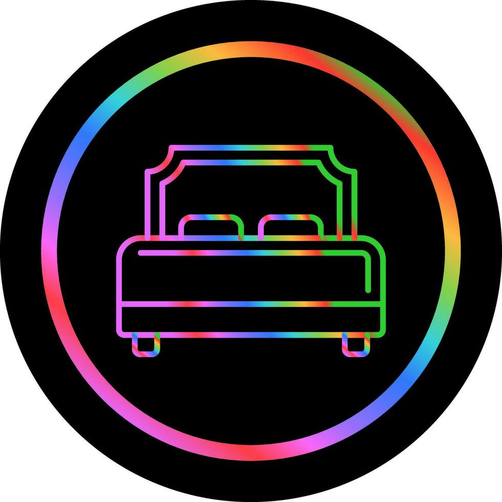 Hotel Bed Vector Icon