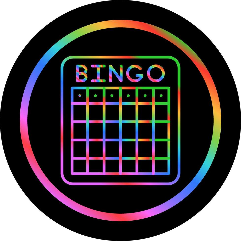 icono de vector de bingo