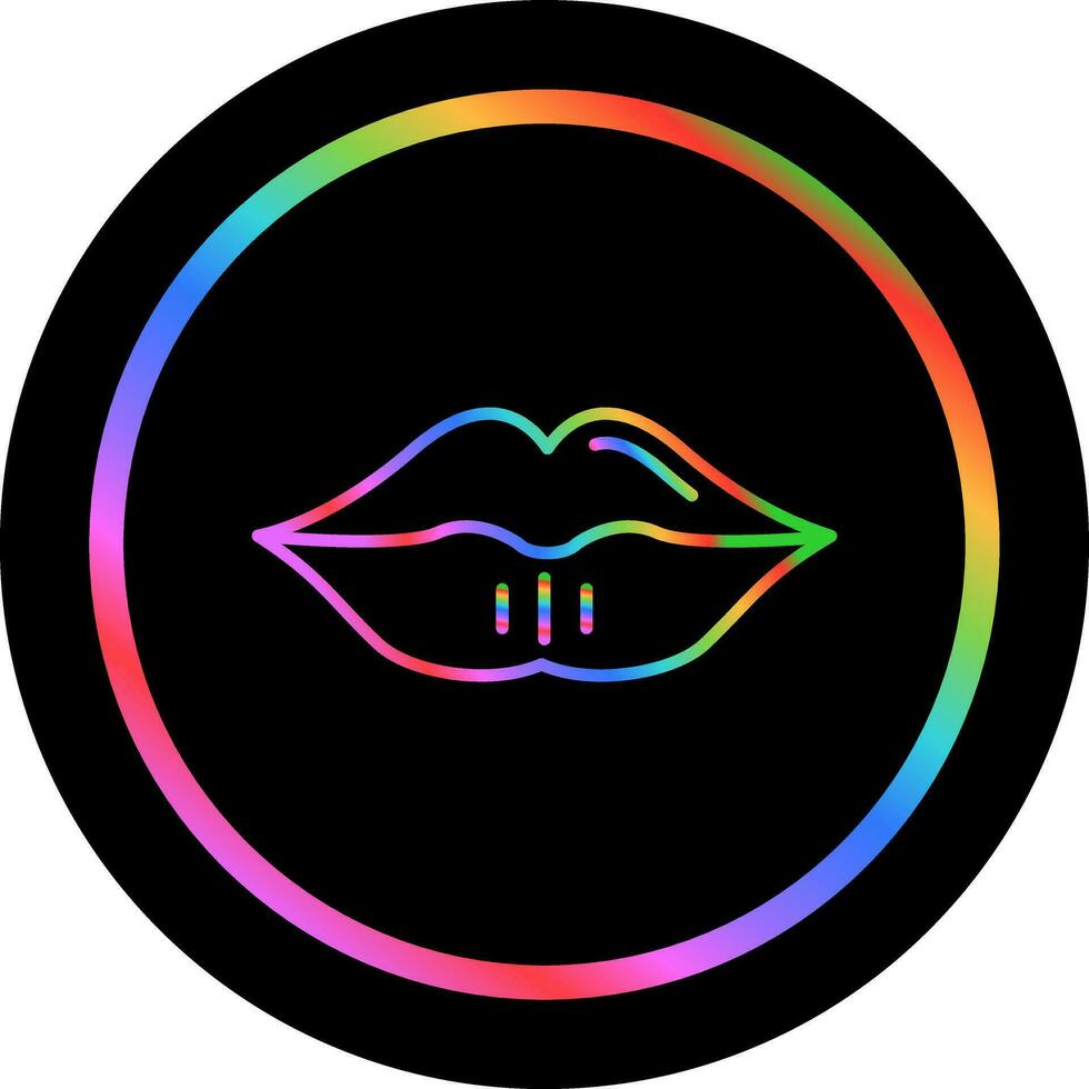 icono de vector de labios