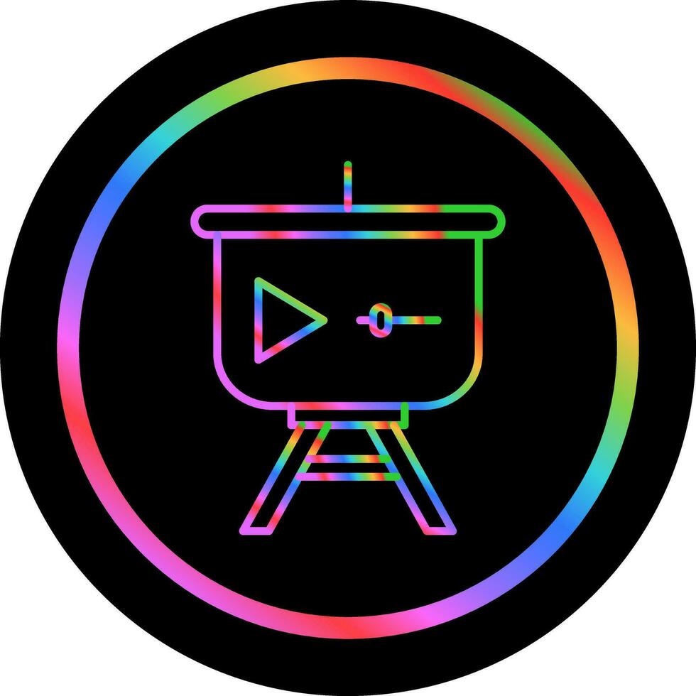 Video Presentation Vector Icon