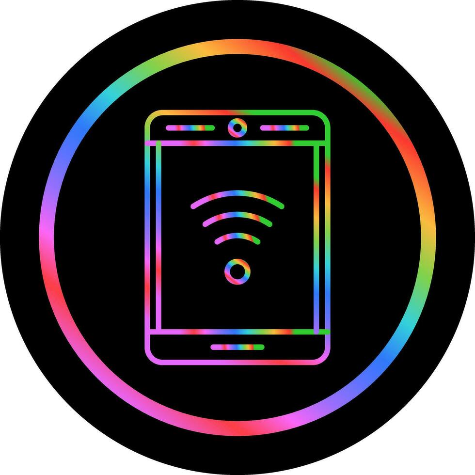 Phone With Signal Vector Icon