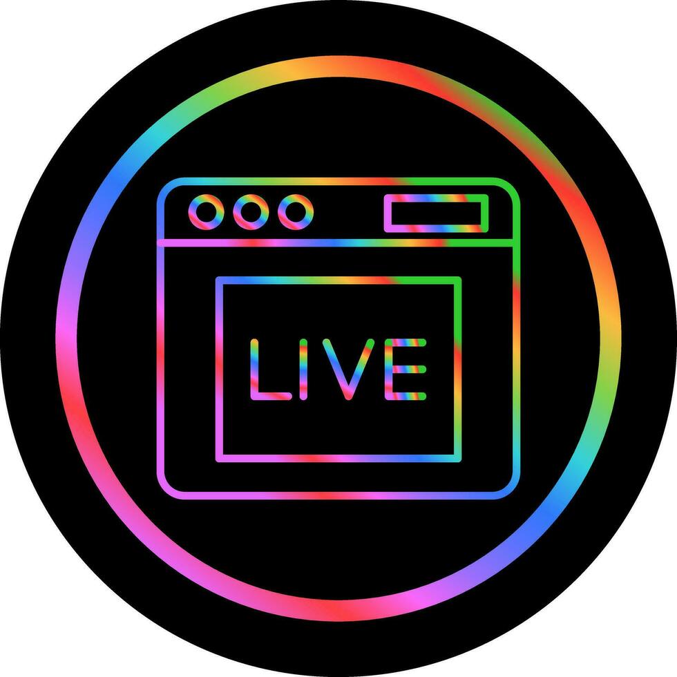 Live Vector Icon