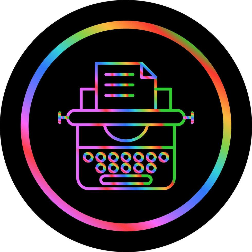 Typewriter Vector Icon