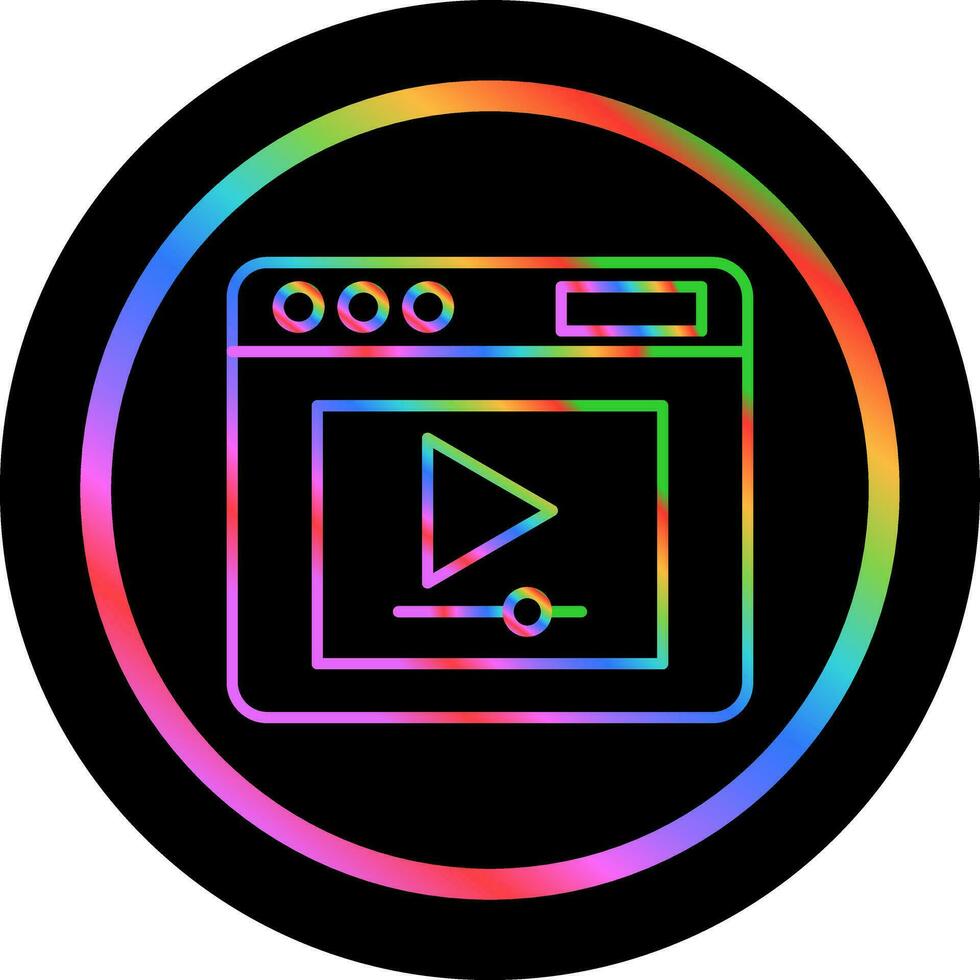 Video Player Vector Icon