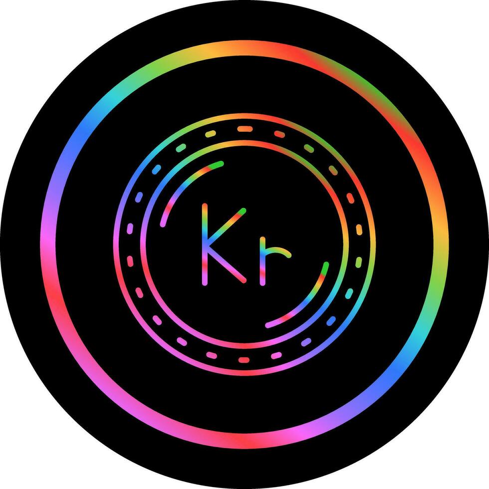 Krone Currency Vector Icon