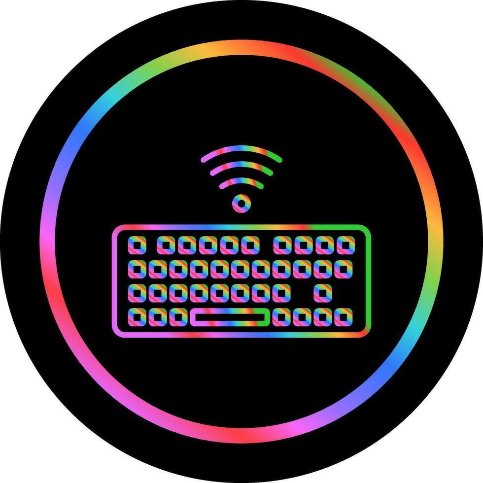 Wireless Keyboard Vector Icon