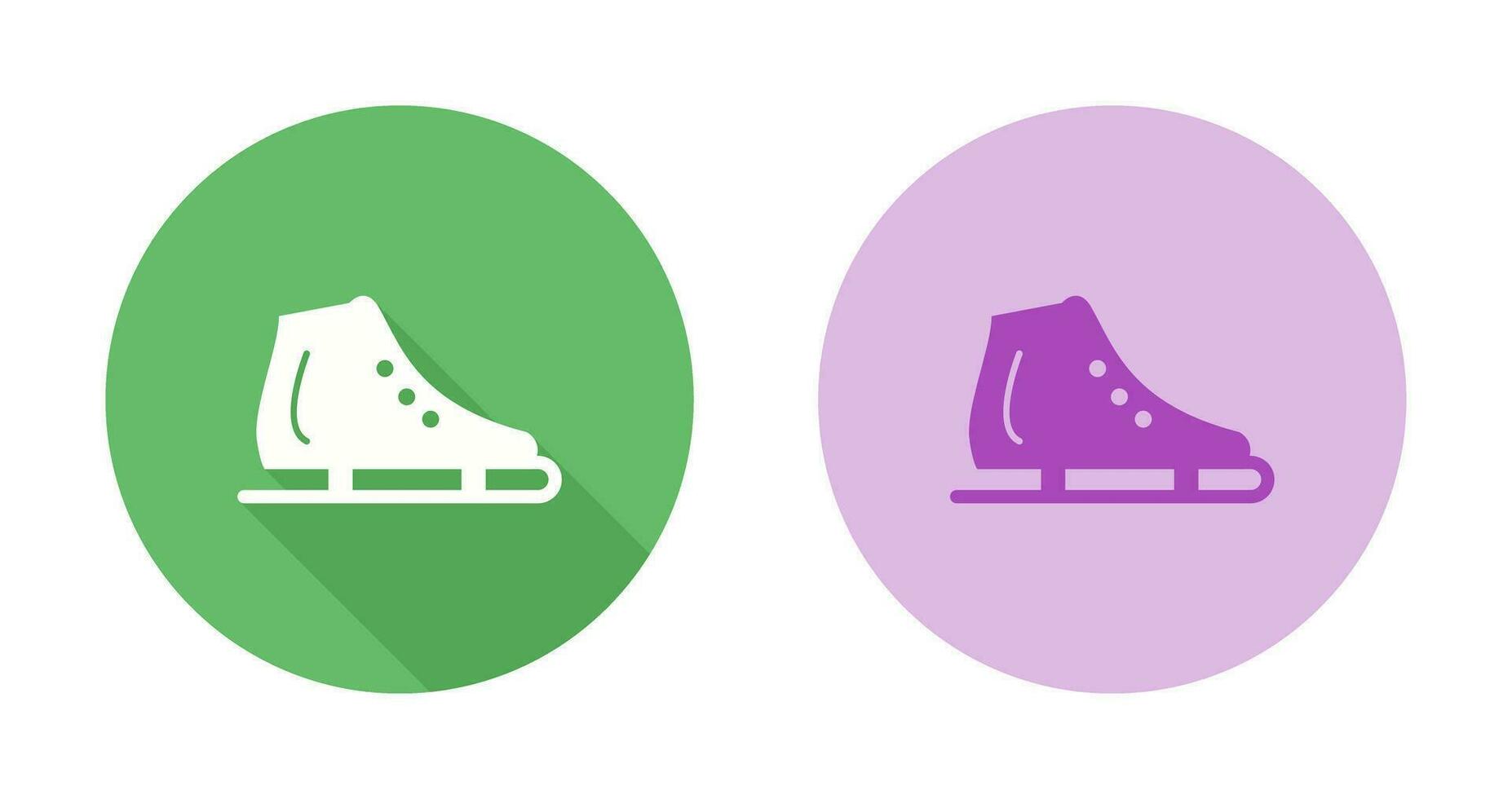 icono de vector de zapato de patinaje sobre hielo