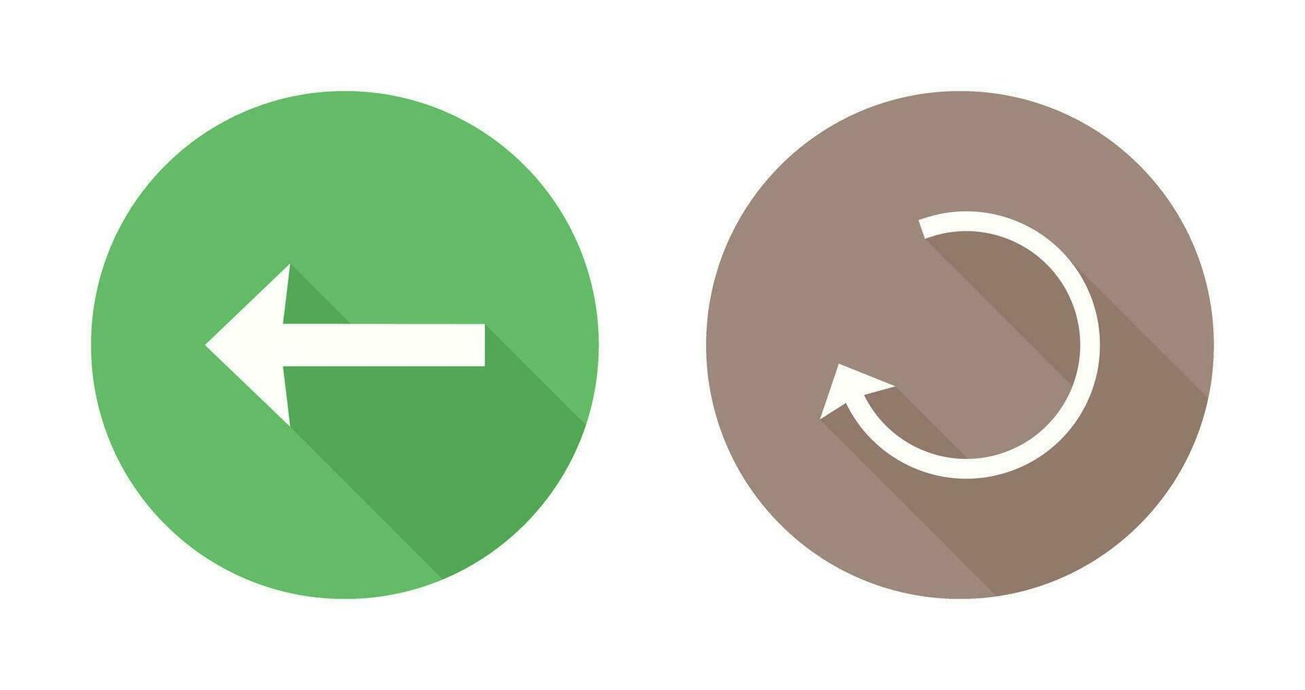 Left Back Arrow Vector Icon