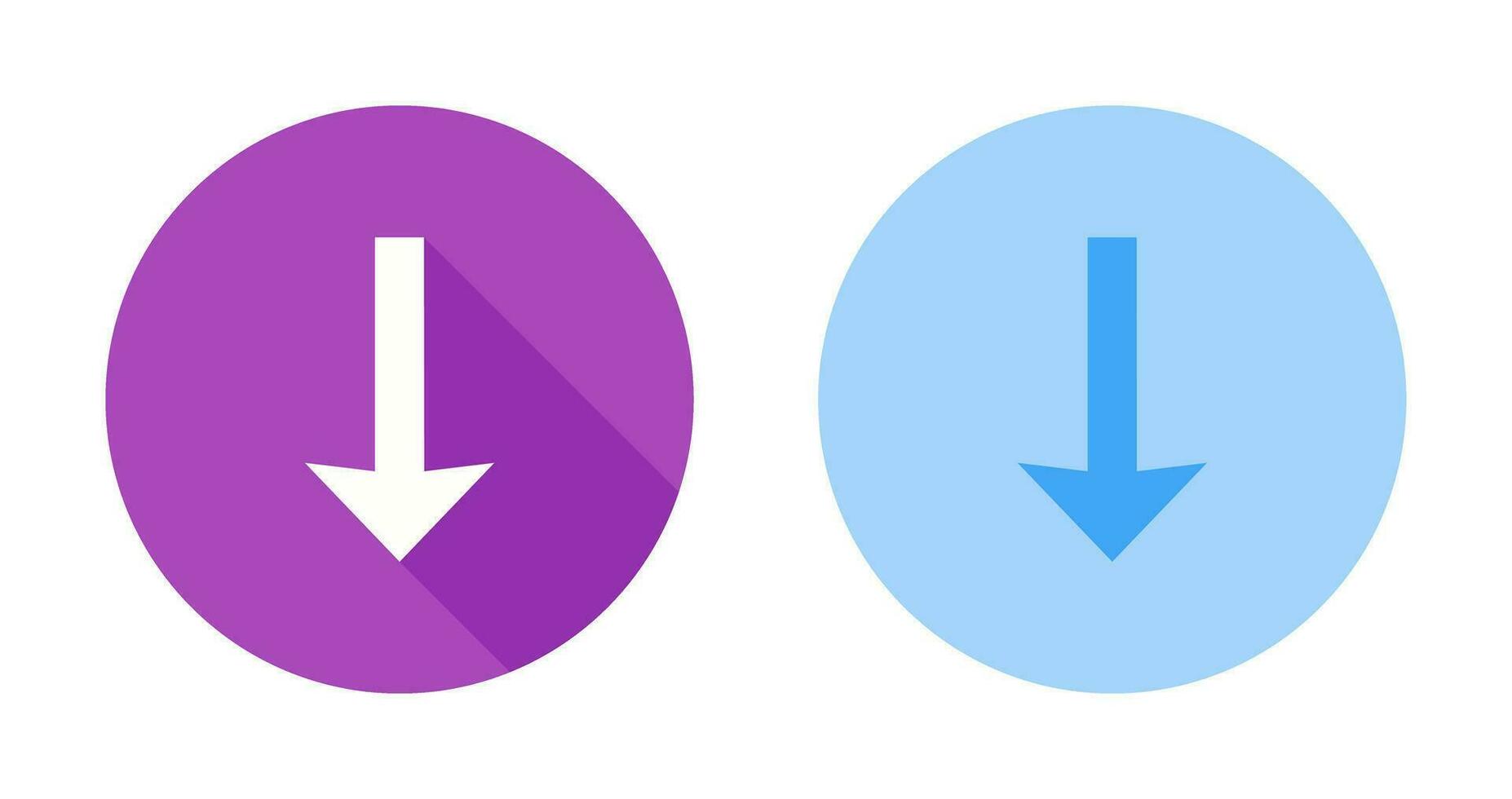 Down Vector Icon