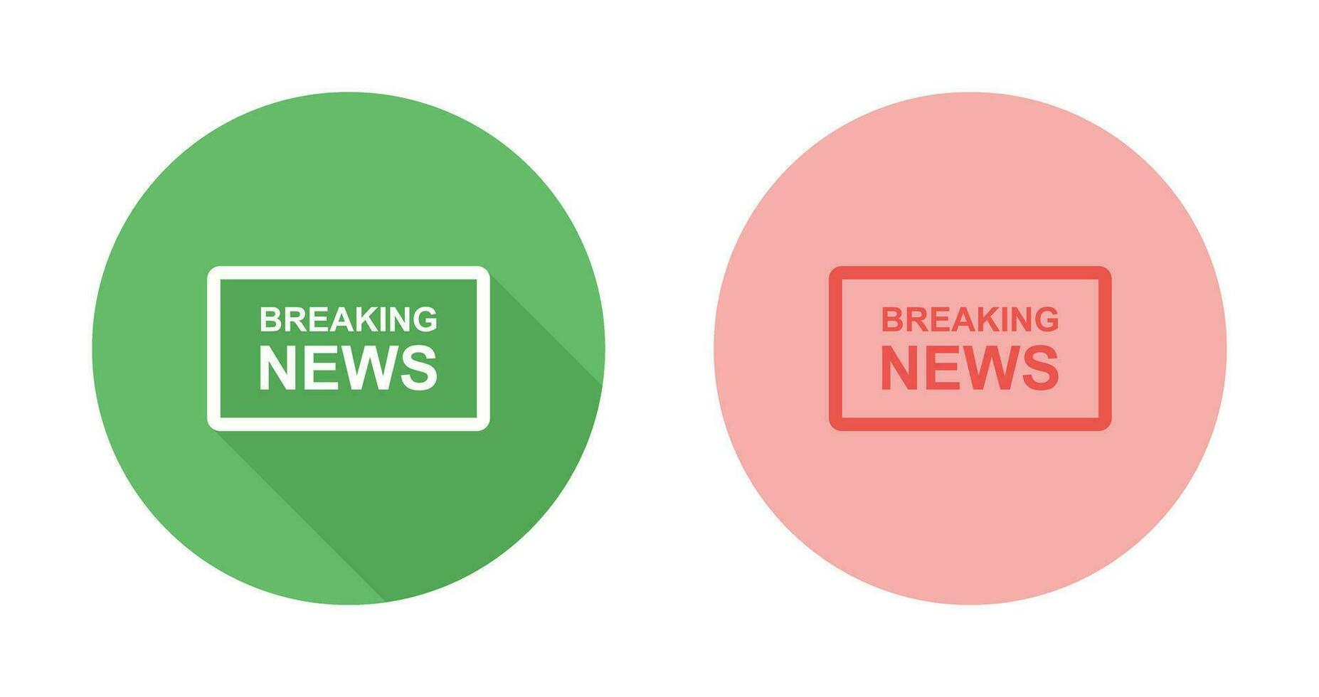 Breaking News on TV Vector Icon