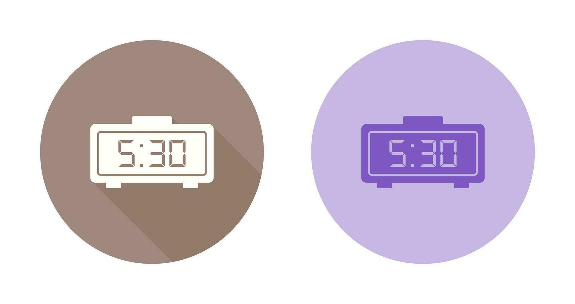 Digital Clock Vector Icon