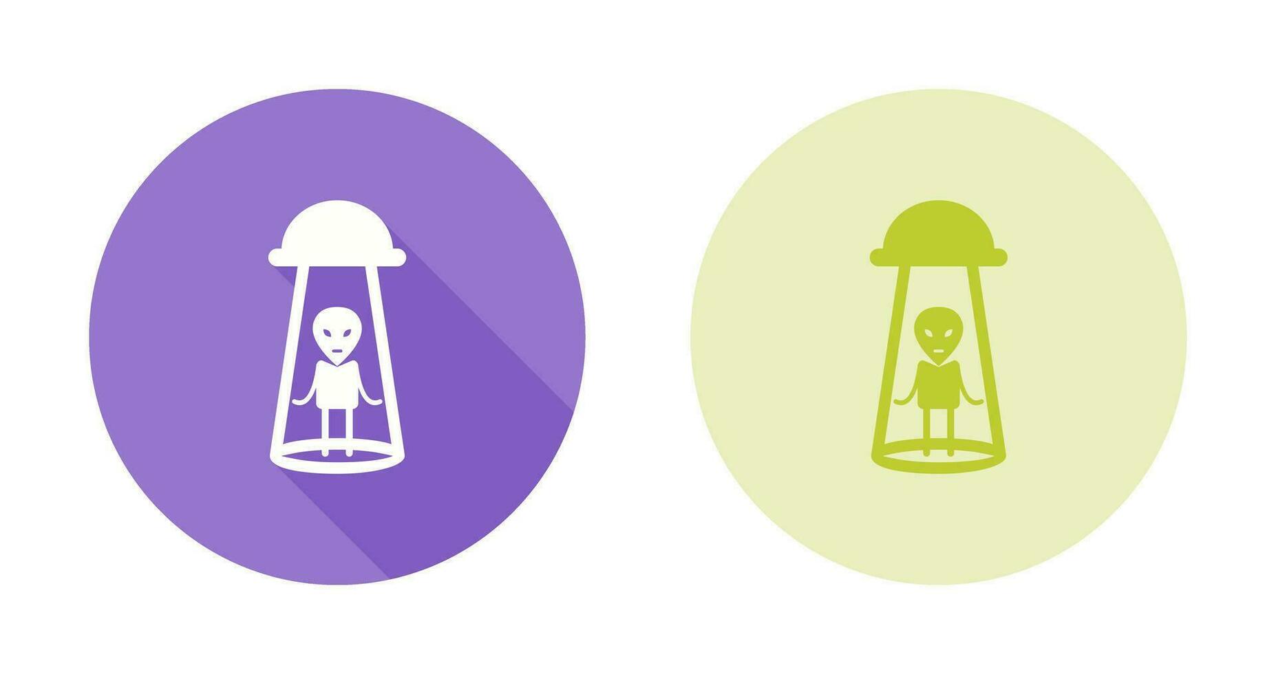 Alien Abduction Vector Icon