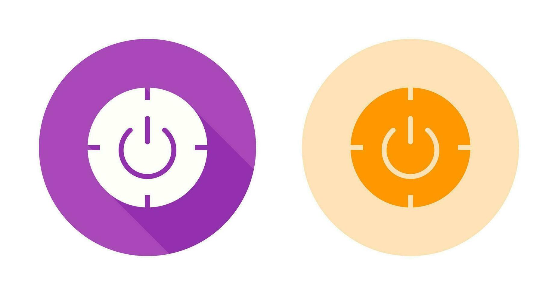 Scheduled power on and off Vector Icon