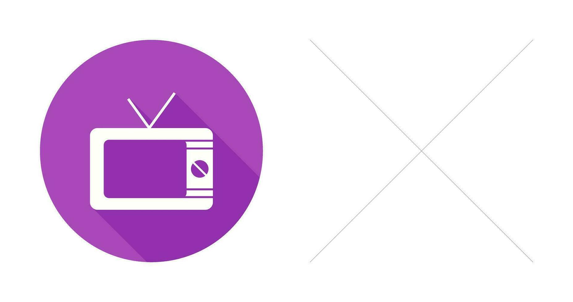 icono de vector de television