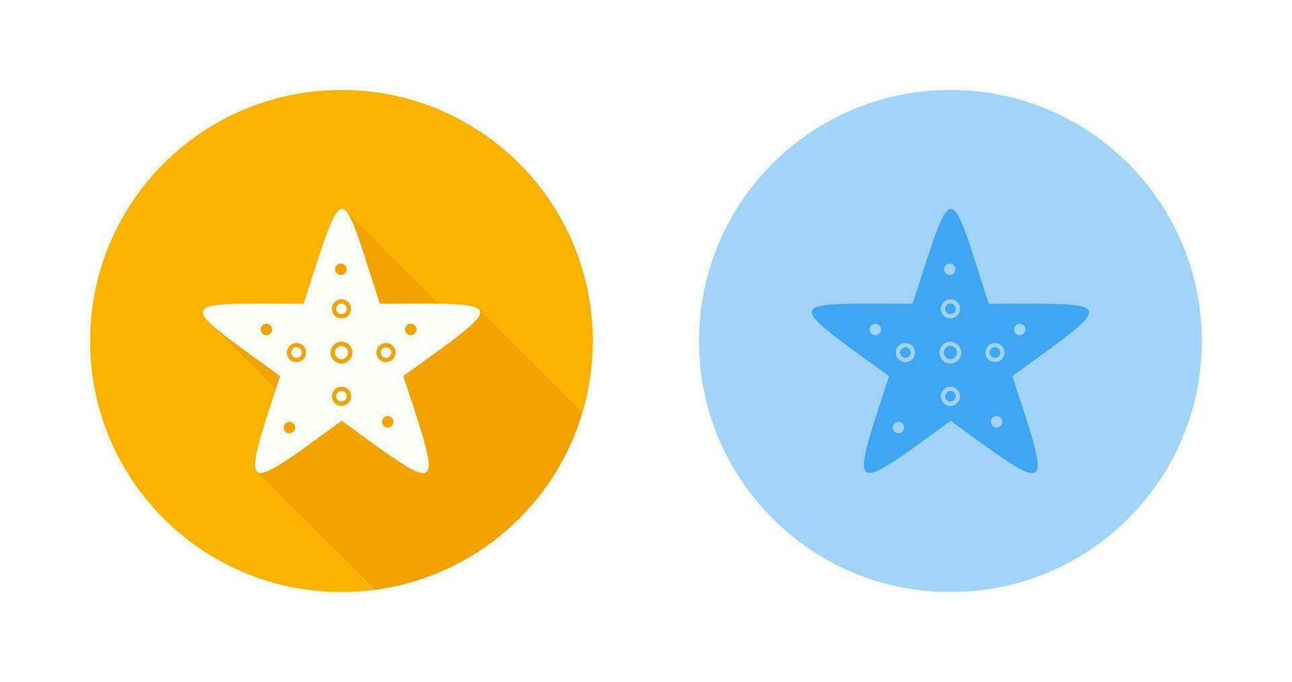 icono de vector de estrella de mar