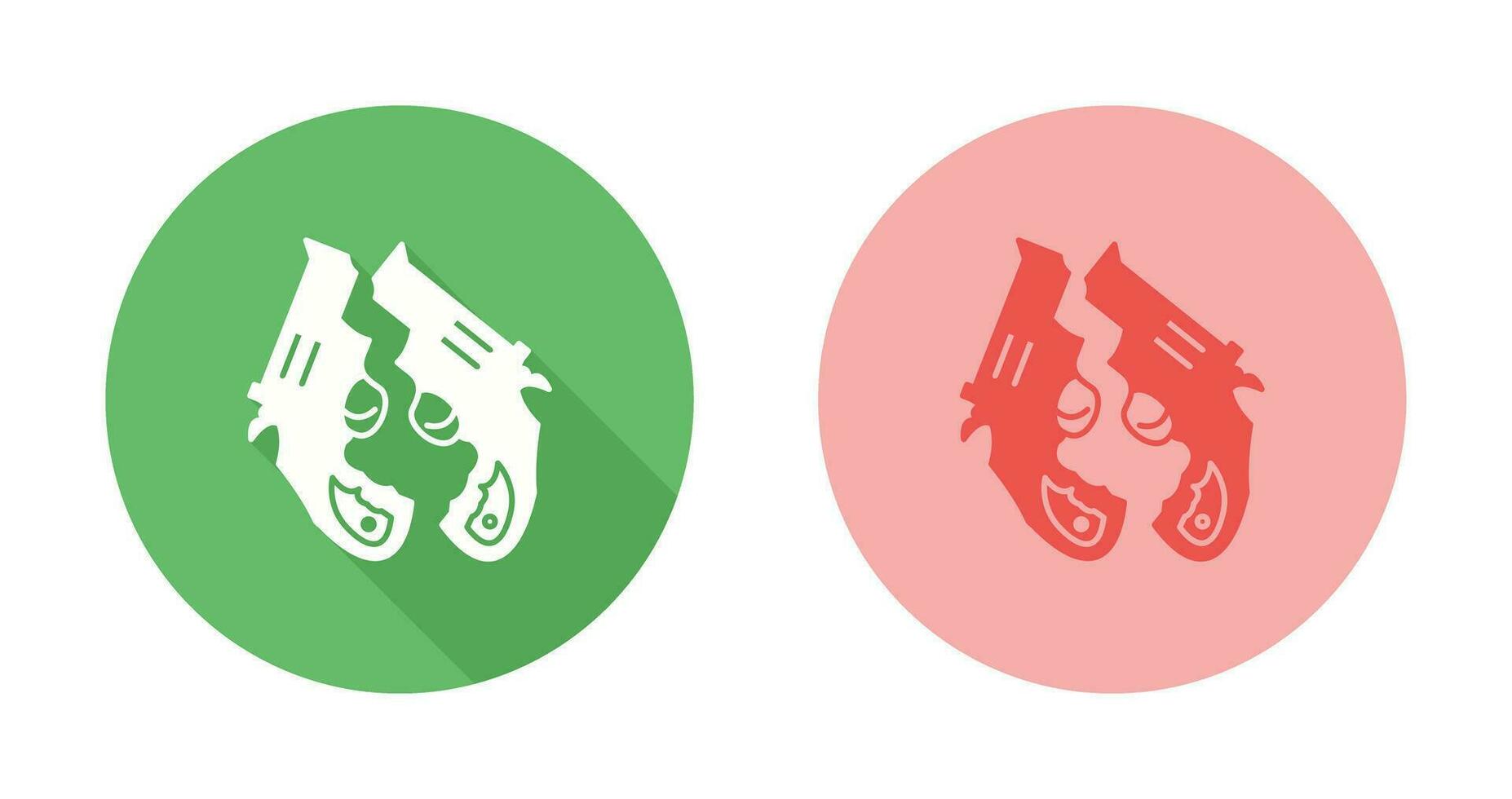 Two Guns Vector Icon