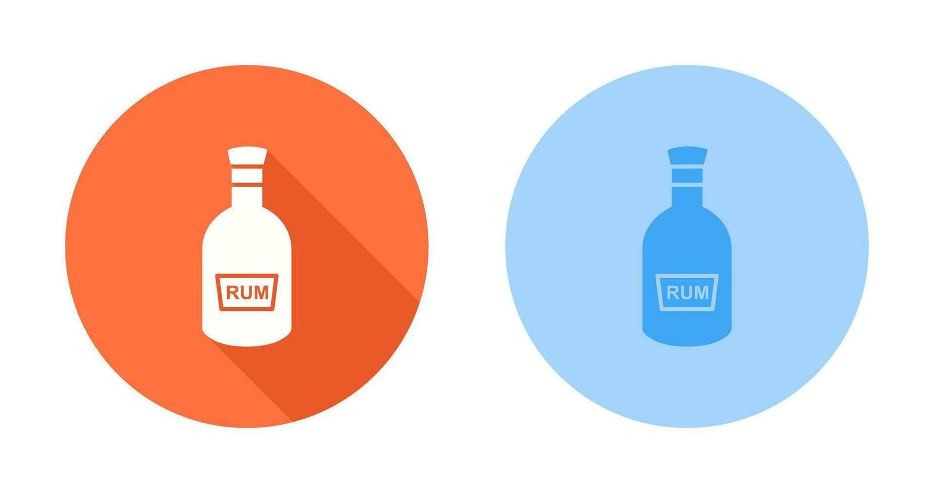 Bottle of Rum Vector Icon