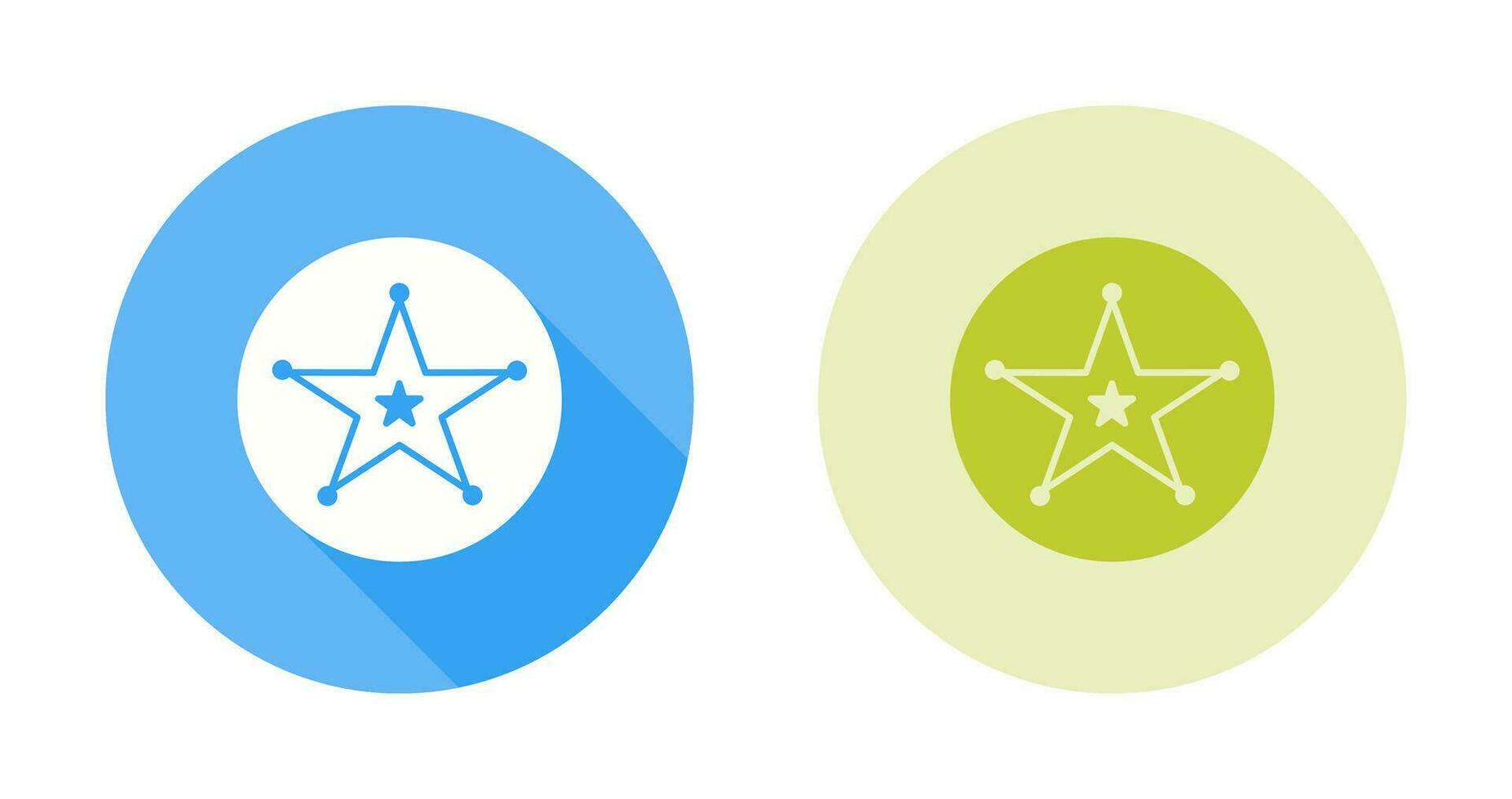 Sheriff Badge Vector Icon