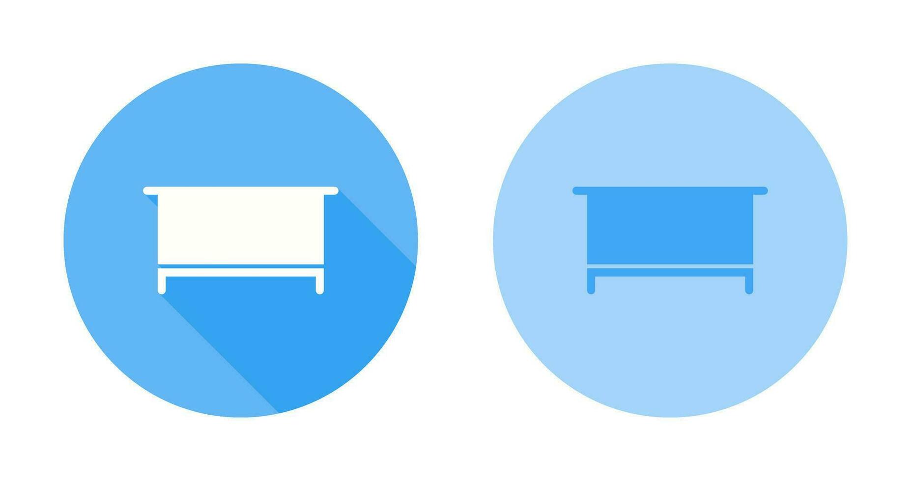 Simple Desk Vector Icon