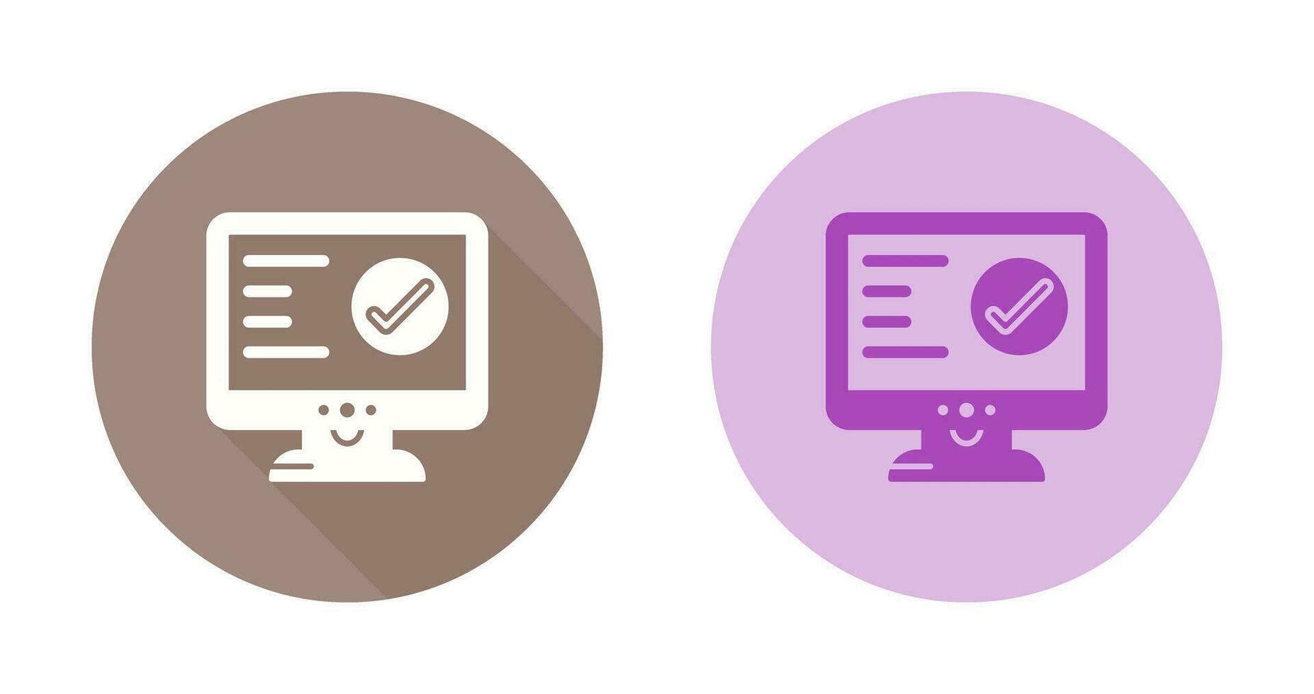 Check Lcd Vector Icon