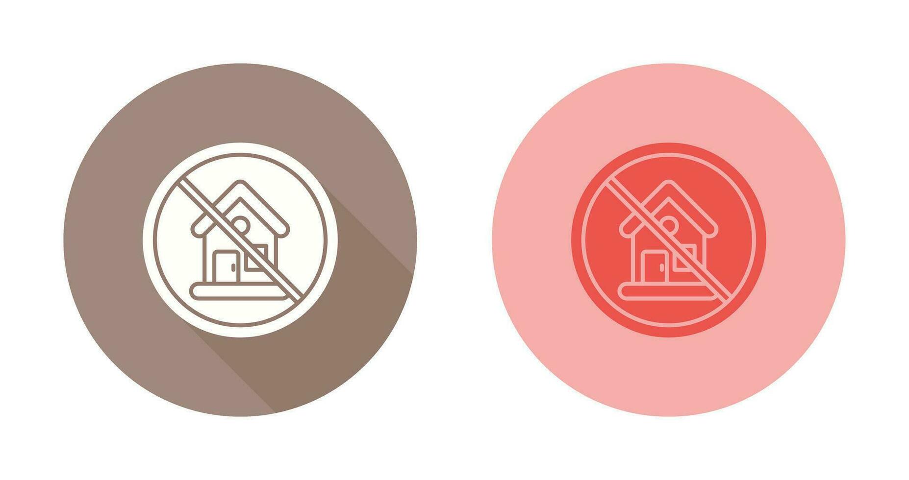 No House Vector Icon