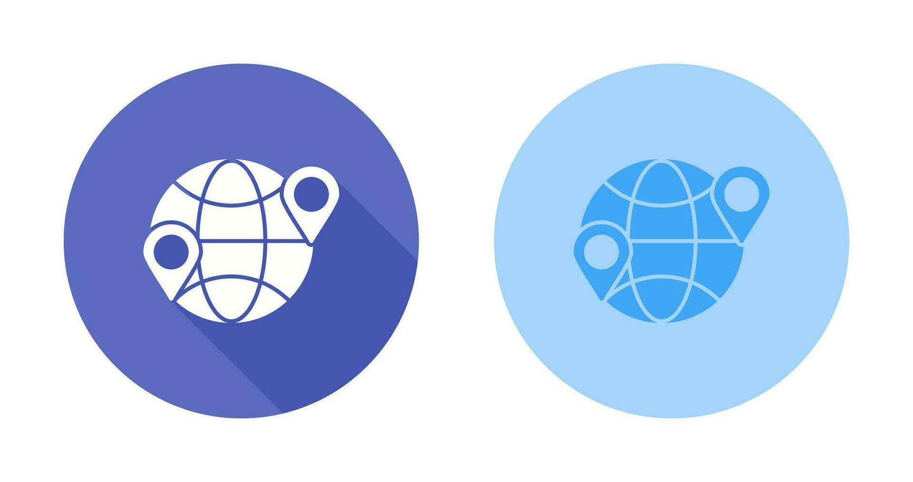 Globe Location Vector Icon