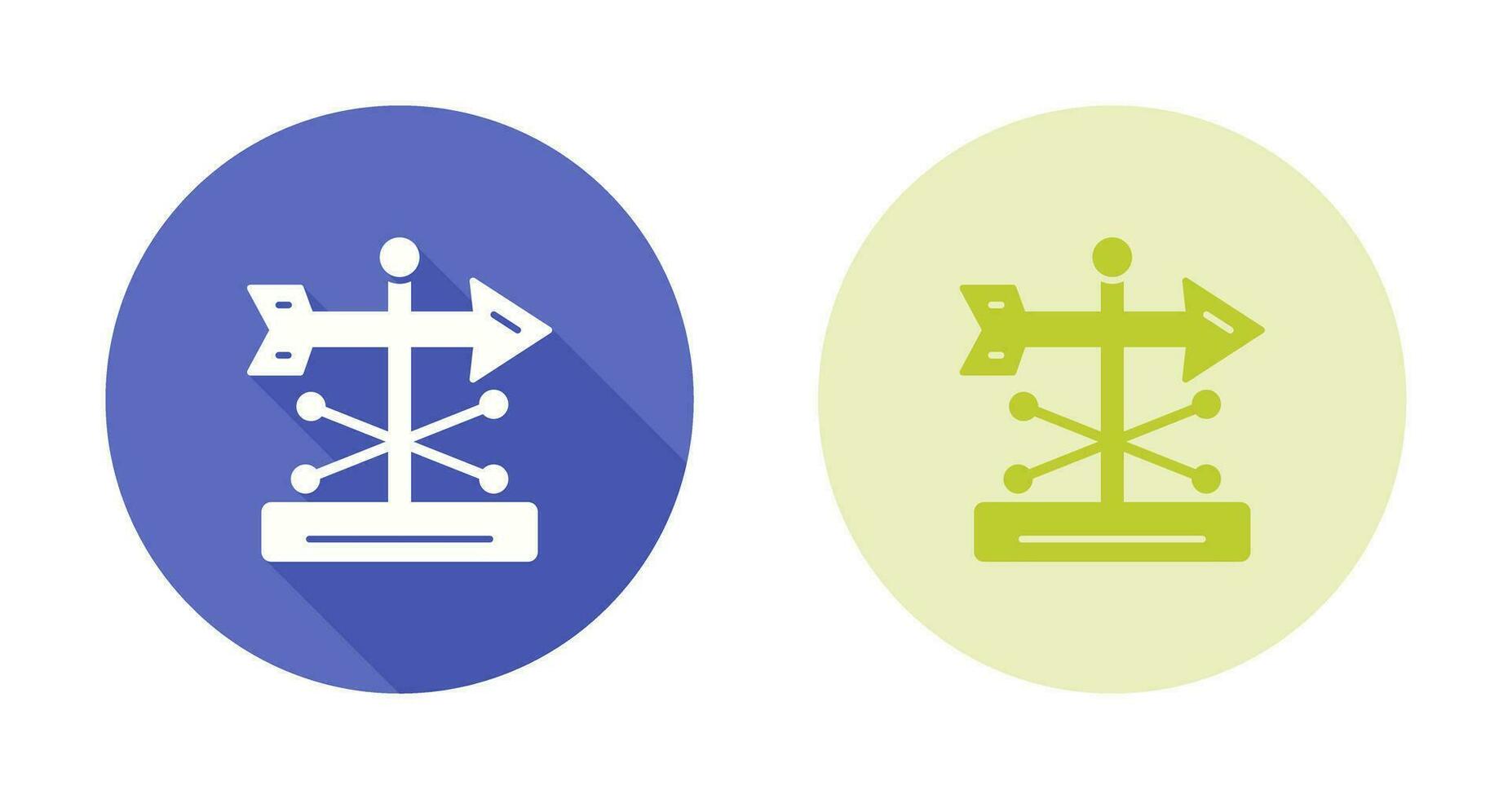 Wind Vane Vector Icon