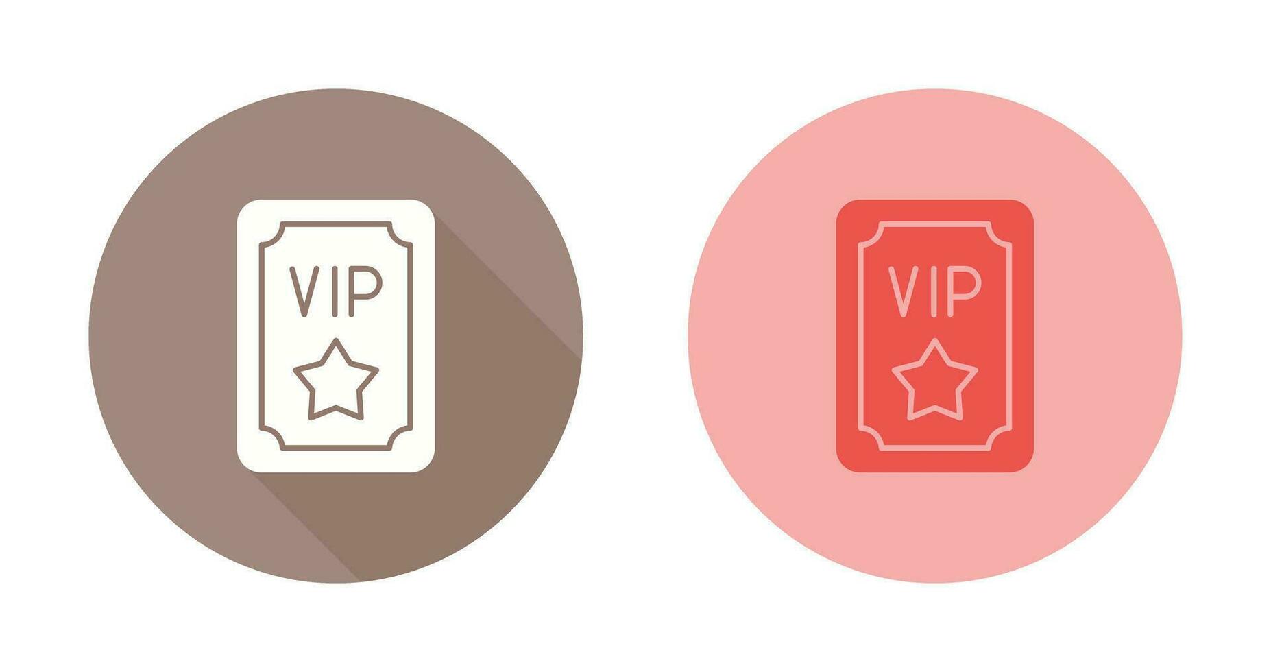 icono de vector de pase vip