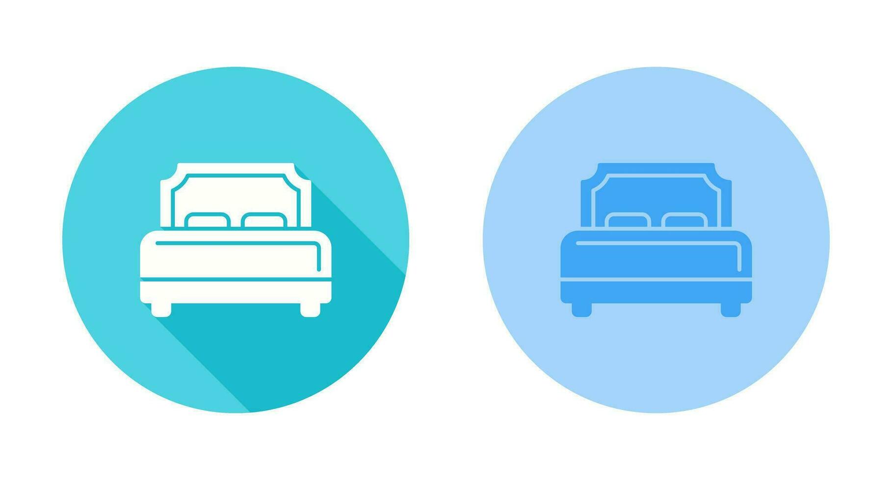 Hotel Bed Vector Icon