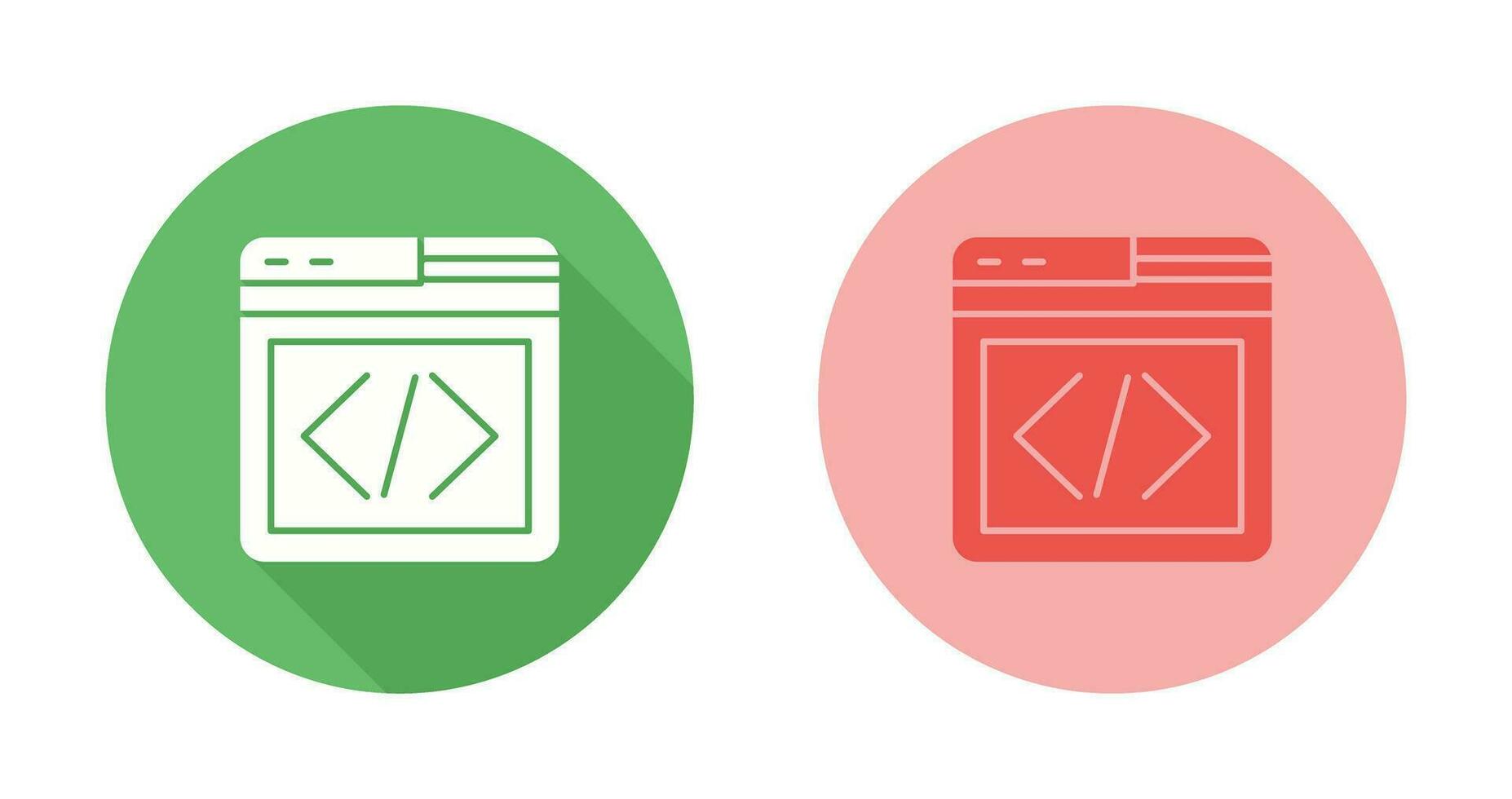 icono de vector de programación web