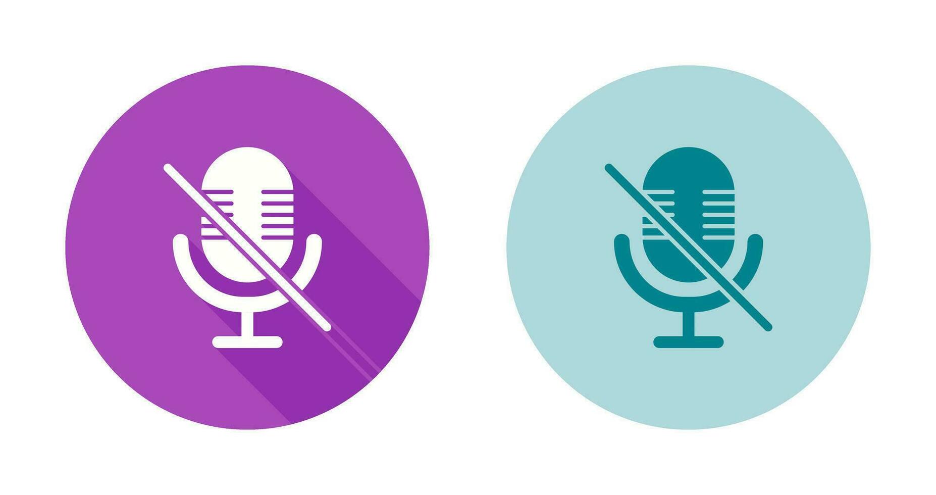 Microphone Mute Vector Icon