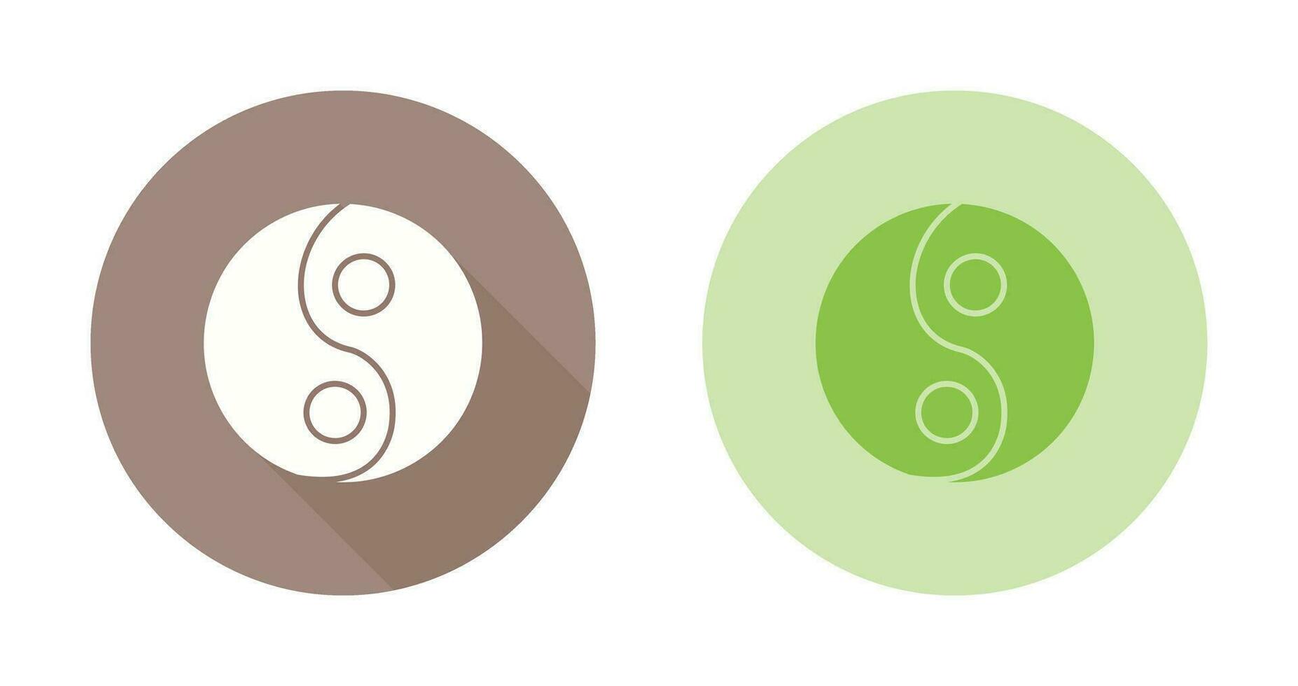 icono de vector de yin yang