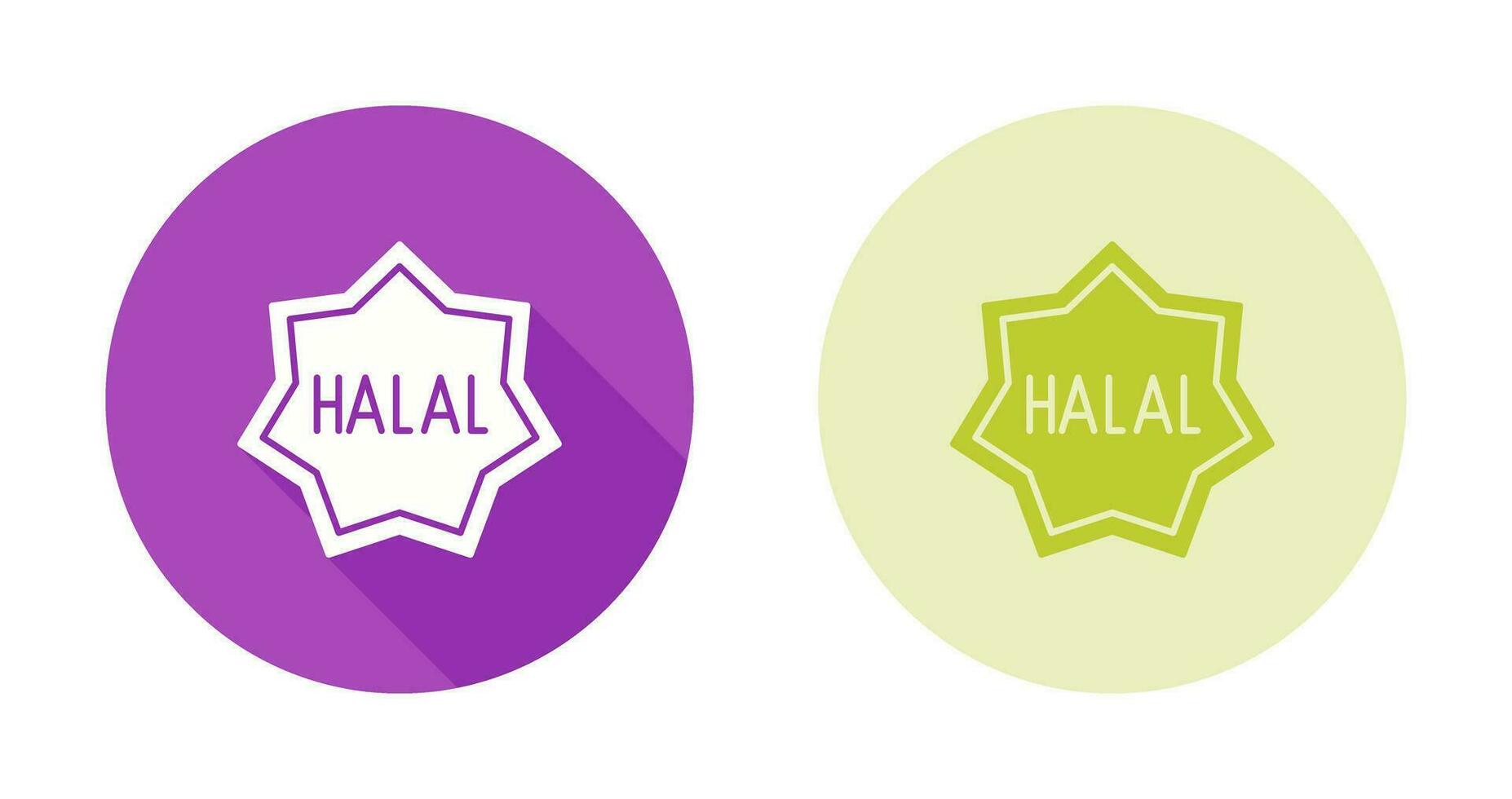 icono de vector halal