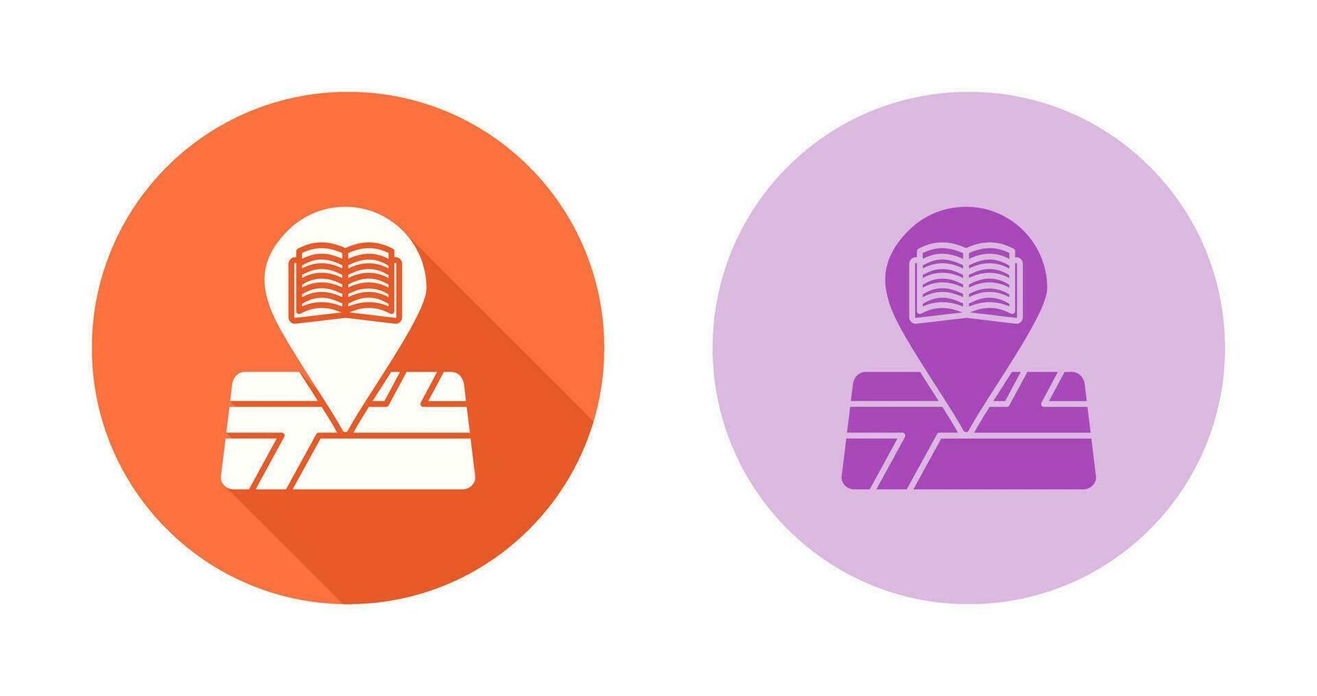 Library Location Vector Icon