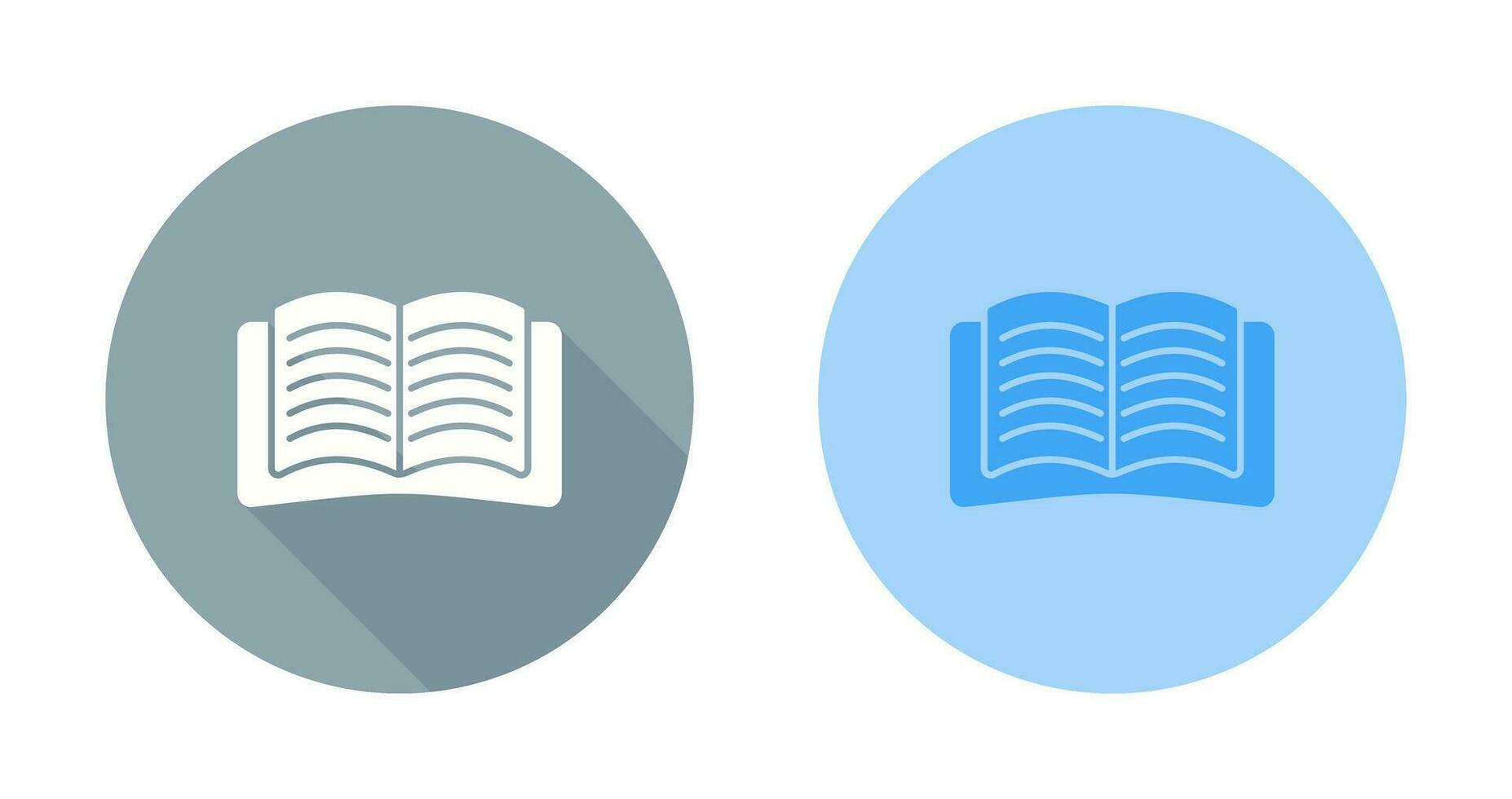 Open Book Vector Icon