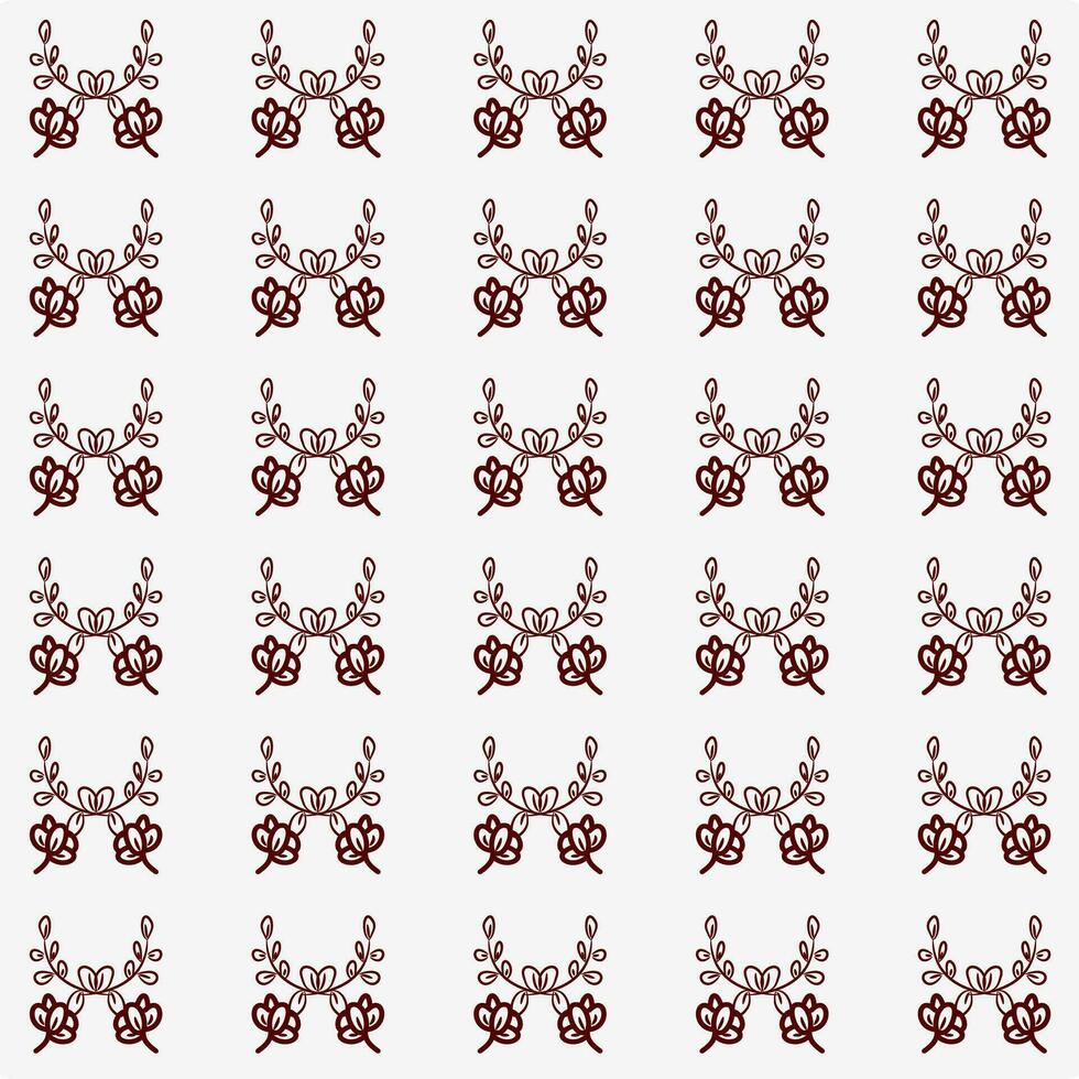 Floral seamless pattern. Branch with leaves ornamental texture. Flourish nature summer garden textured background vector