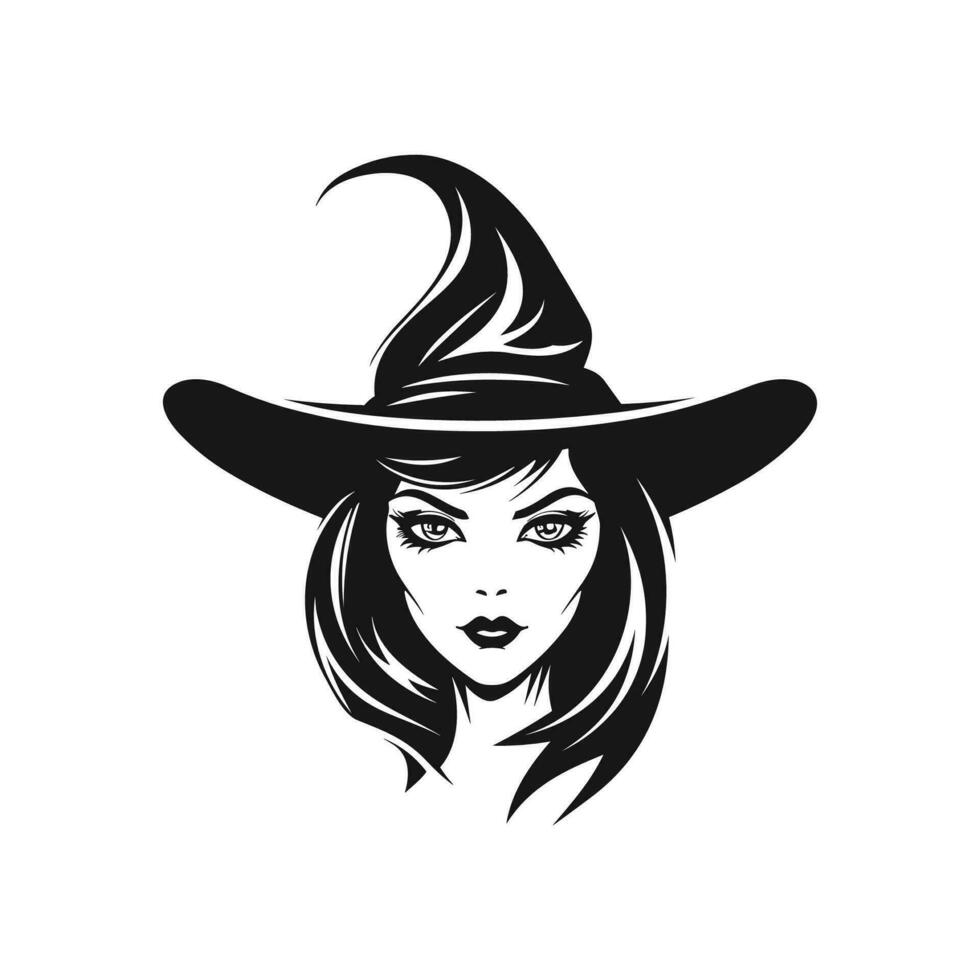 The Enchanting Gaze of a Witch vector