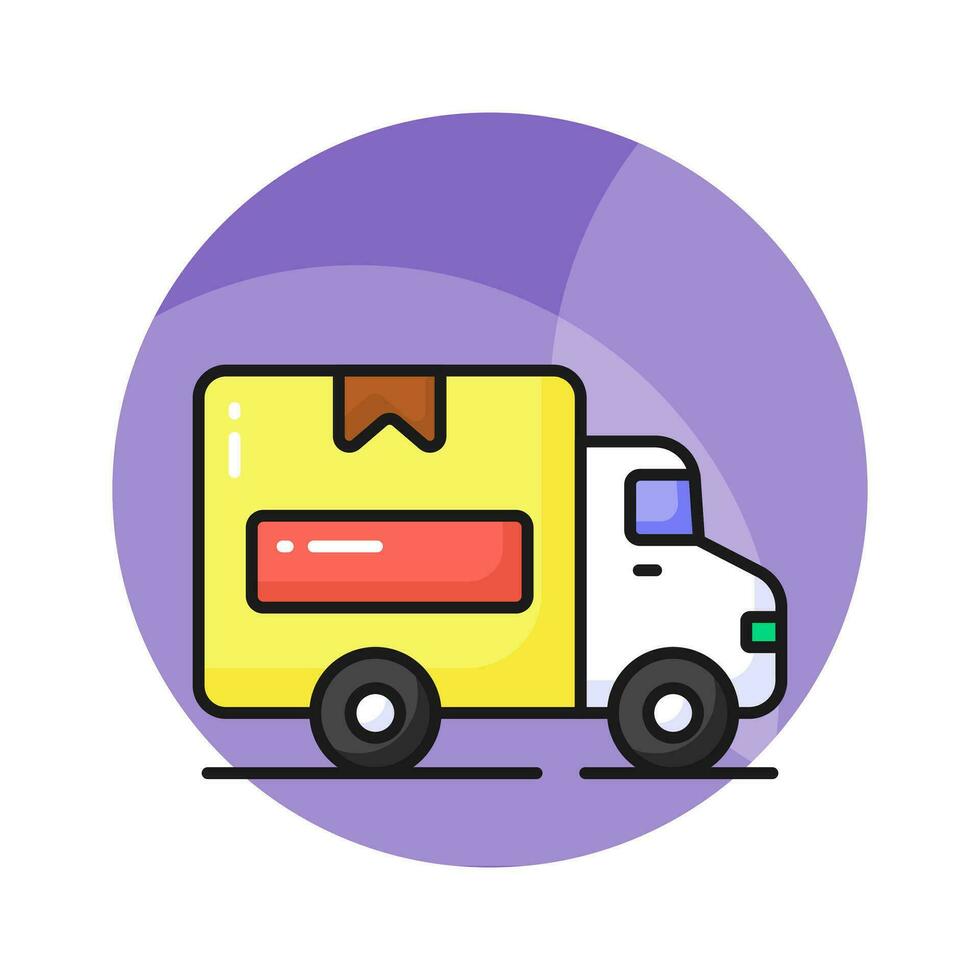 well designed icon of delivery van, delivery conveyance vector in modern design style