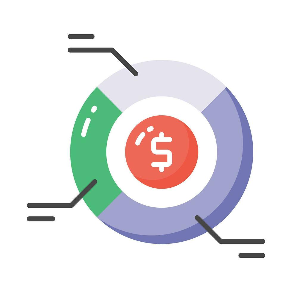 Grab this carefully crafted icon of financial analysis, business analysis vector