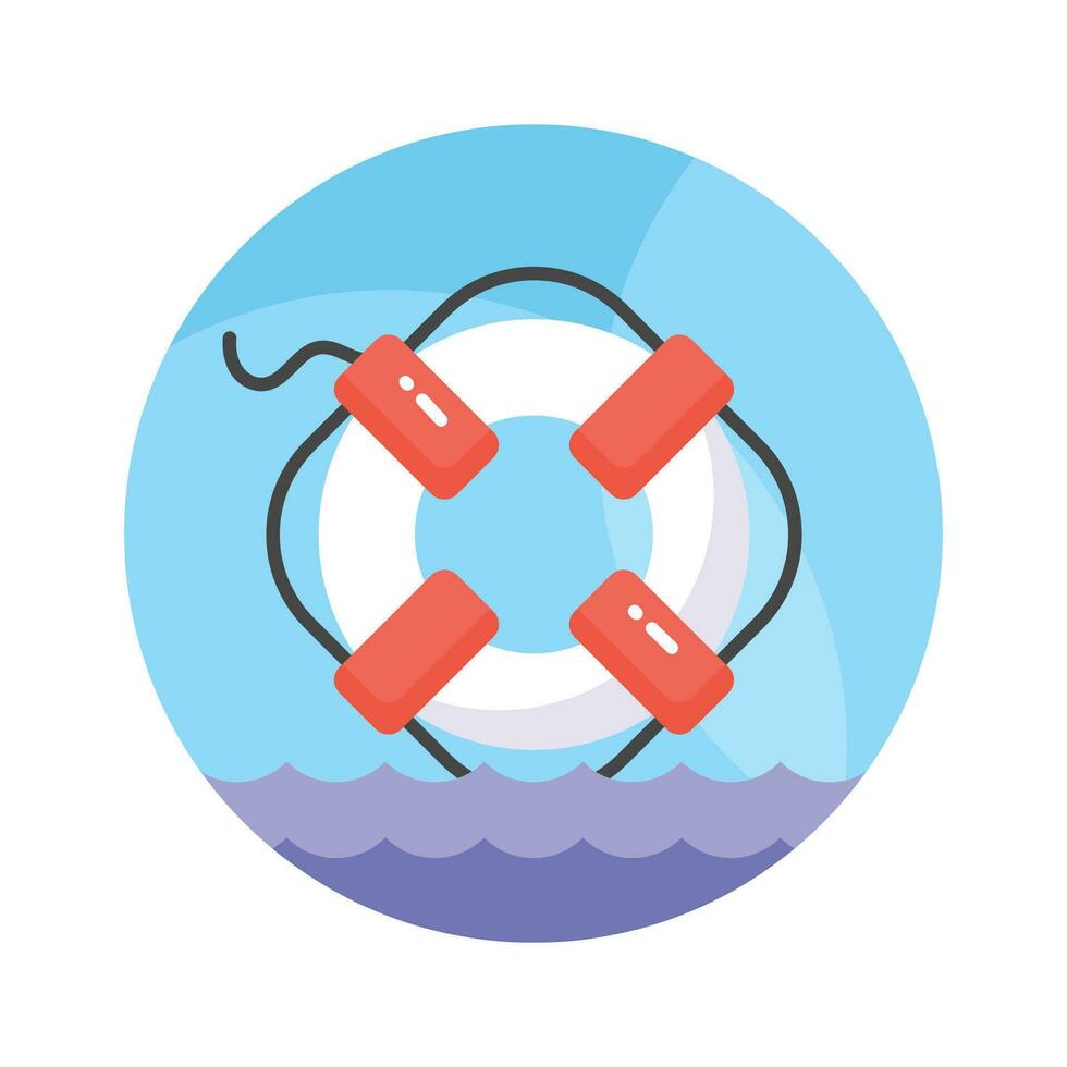 Have a look at this trendy icon of lifebuoy in modern style, easy to us icon vector
