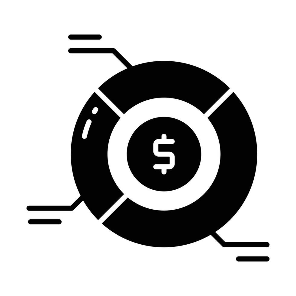 Grab this carefully crafted icon of financial analysis, business analysis vector