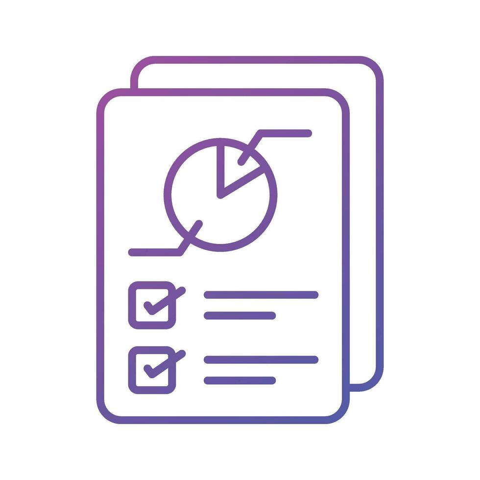 Check this carefully crafted icon of business report, analytical report vector