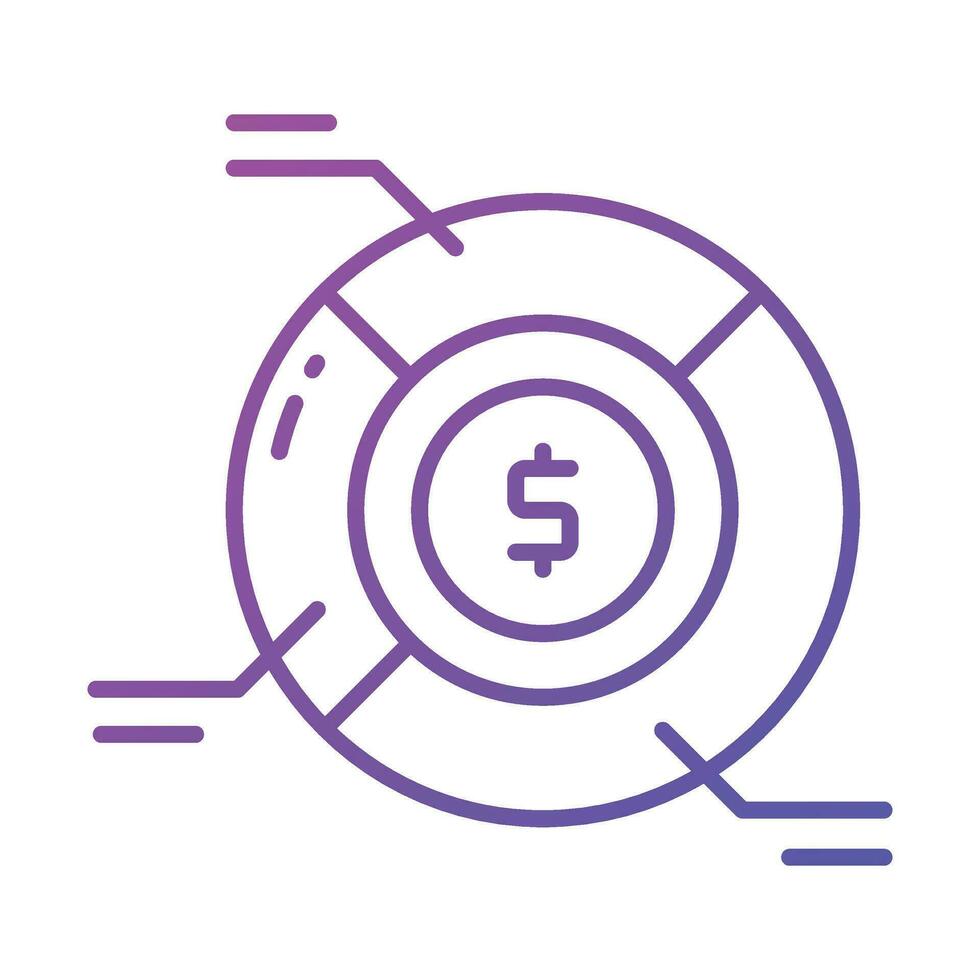 Grab this carefully crafted icon of financial analysis, business analysis vector