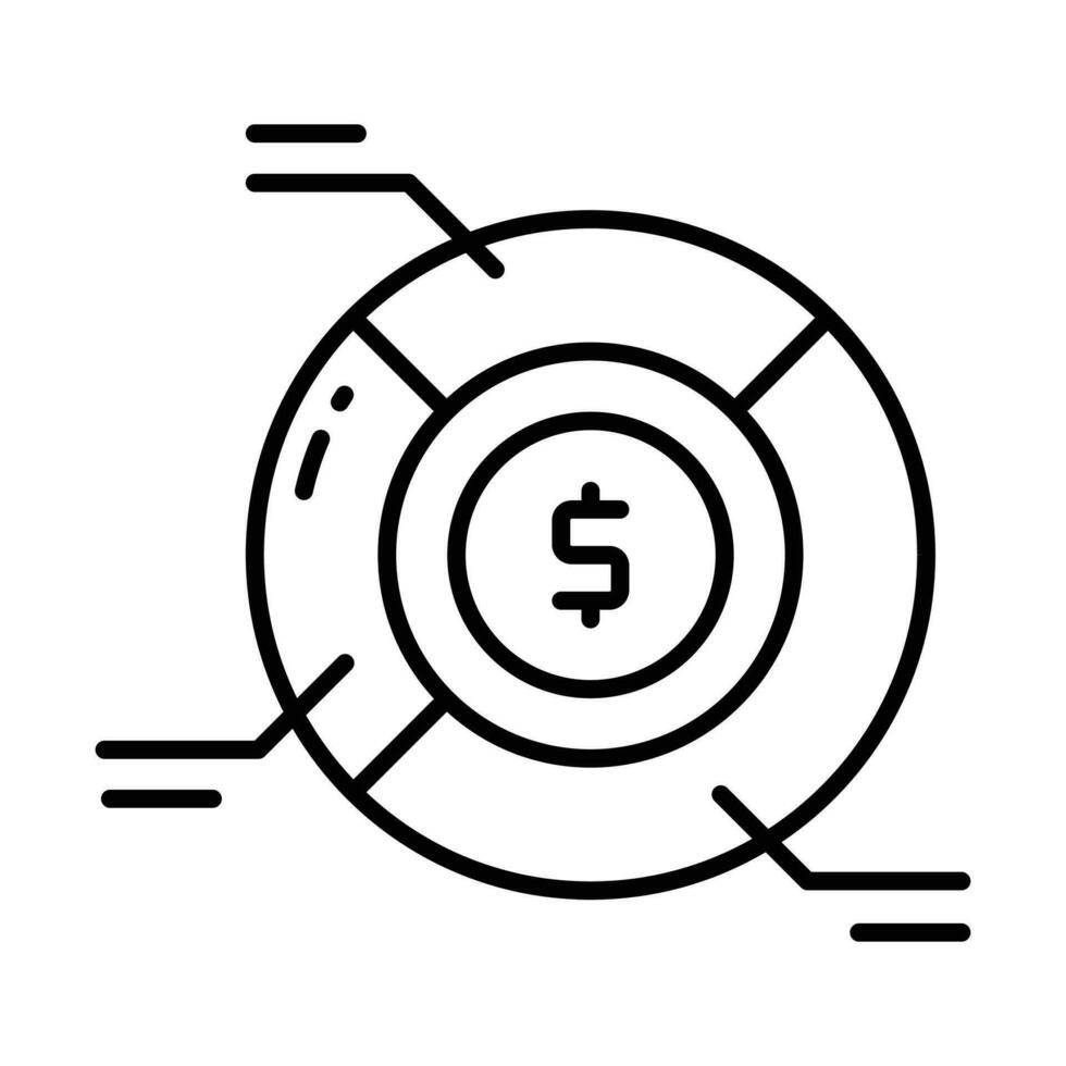 Grab this carefully crafted icon of financial analysis, business analysis vector