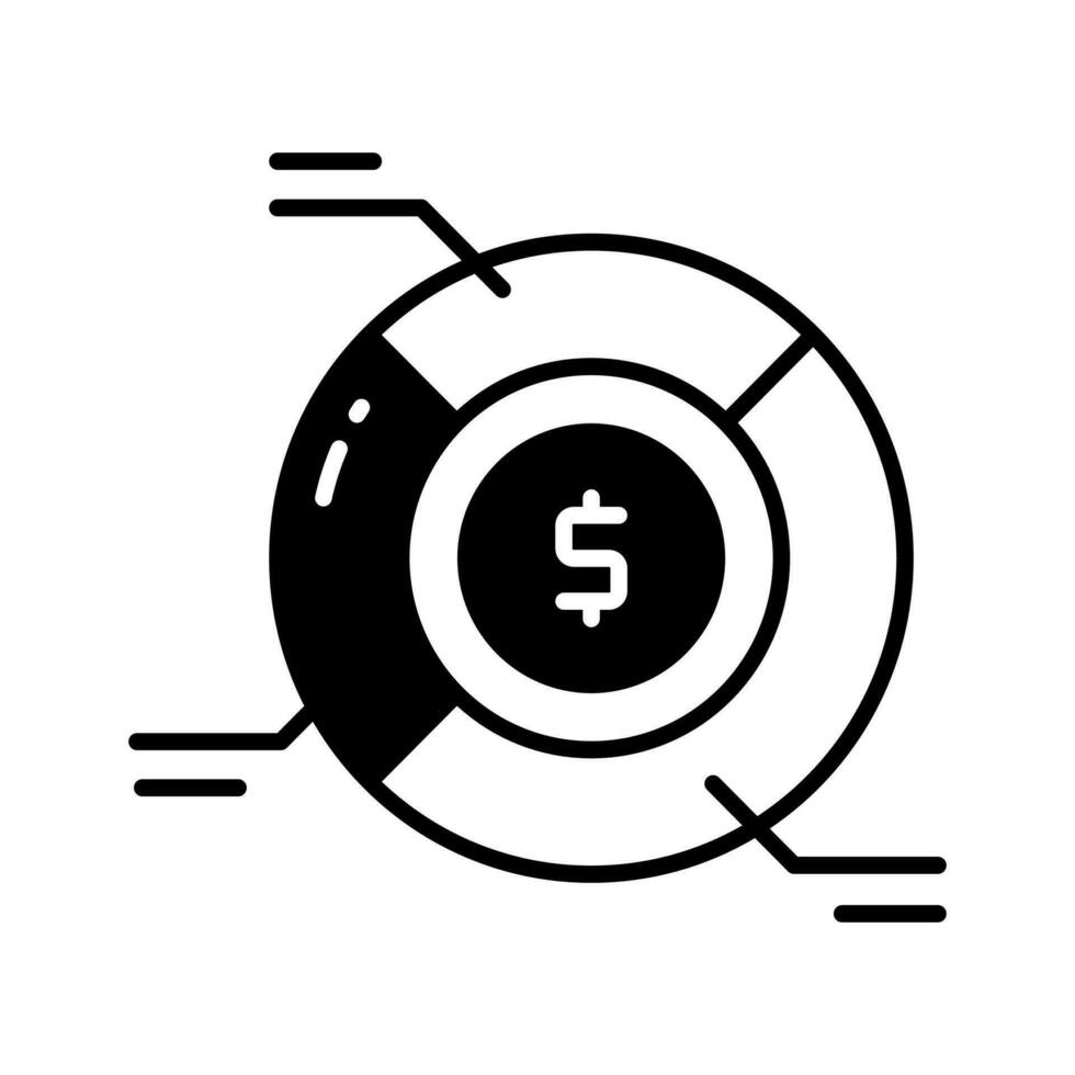 Grab this carefully crafted icon of financial analysis, business analysis vector