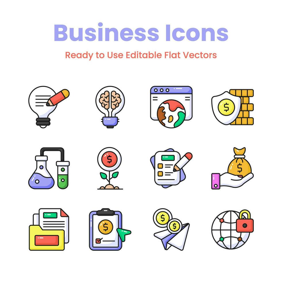 Check this creatively designed business vectors set, easy to use and download