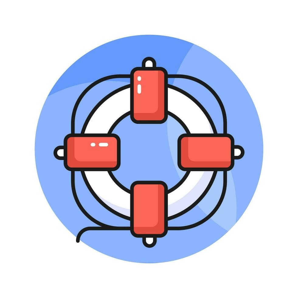 Have a look at this trendy icon of lifebuoy in modern style, easy to us icon vector