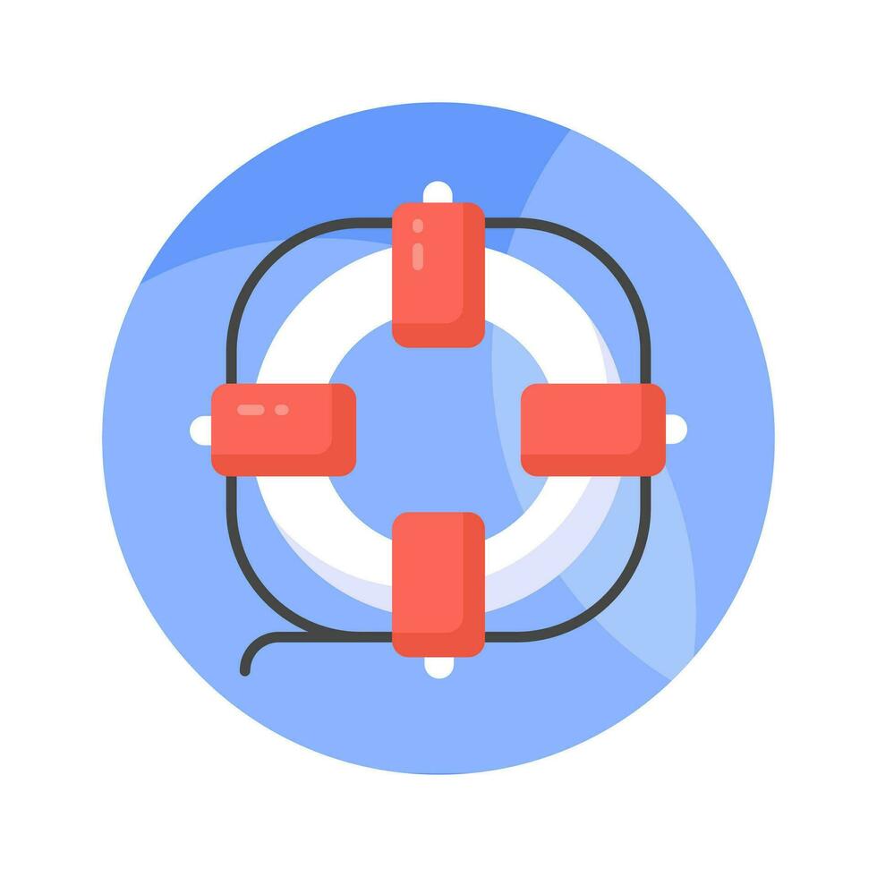 Have a look at this trendy icon of lifebuoy in modern style, easy to us icon vector