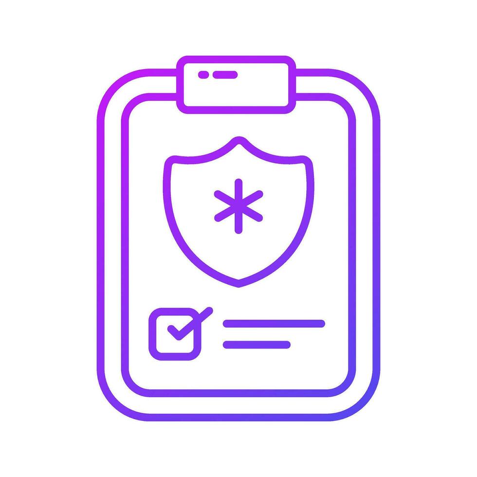 Grab this carefully crafted icon of medical insurance in trendy design vector